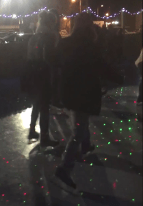 Residents skate