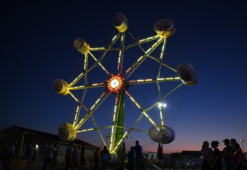 Dusk on the Ferris Wheel